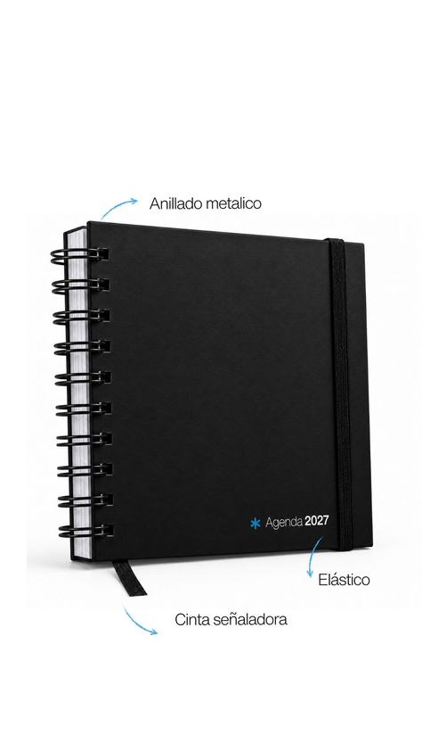 Agenda Cuadrada Neutra Semanal Eclipse