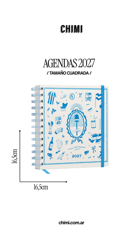 Agenda Cuadrada Neutra Semanal Patria