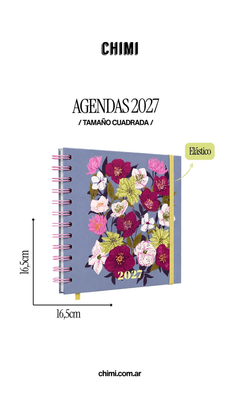 Agenda Cuadrada Semanal Violeta Silvestre