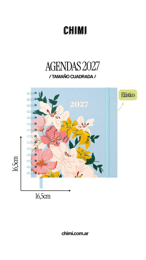 Agenda Cuadrada Semanal Jazmín