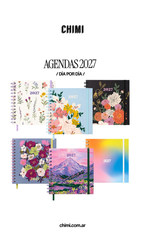 Agenda Cuadrada Diaria Arcoiris 