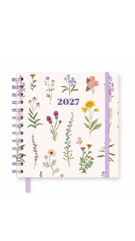 Agenda Cuadrada Diaria Herbario
