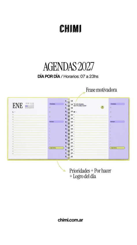 Agenda Cuadrada Diaria Herbario