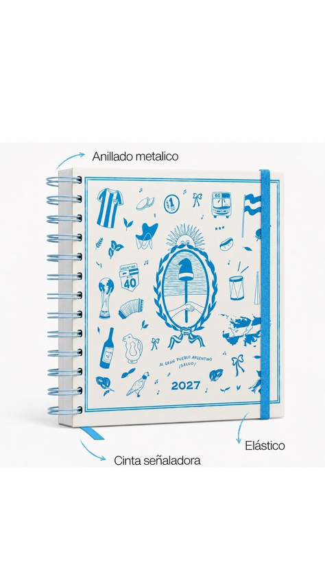 Set Agendas Cuadradas Semanales Neutras