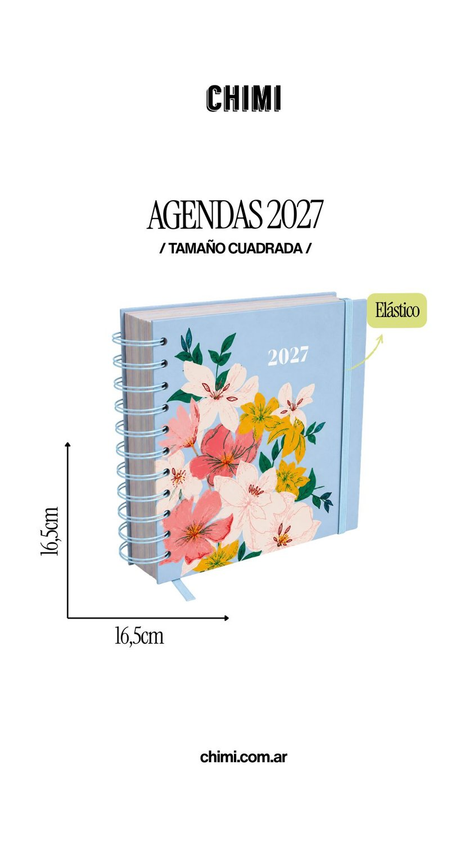 Set Agendas Cuadradas Diarias 2027