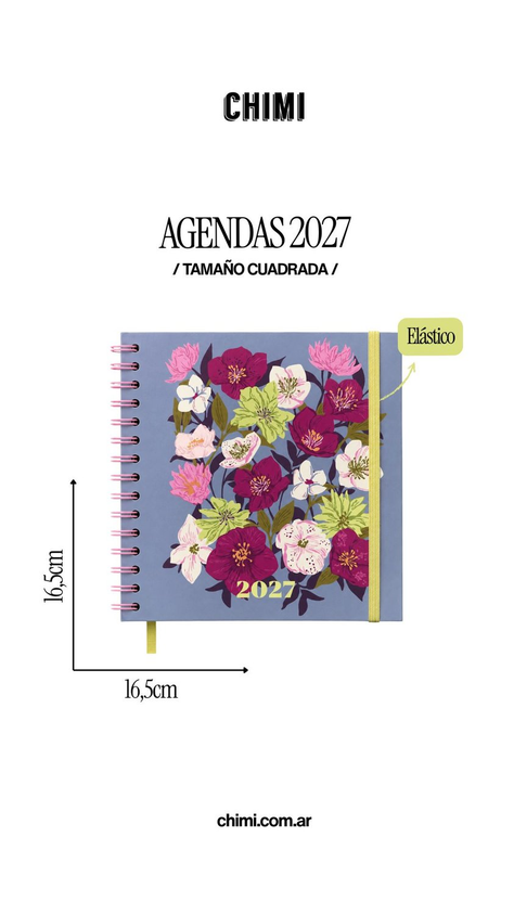 Set Agendas Cuadradas Diarias 2027
