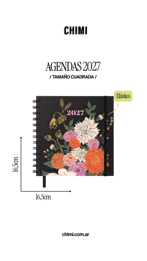 Set Agendas Cuadradas Diarias 2027