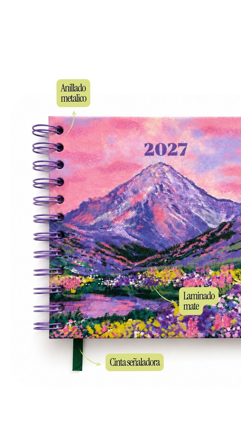 Set Agendas Cuadradas Semanales 2027
