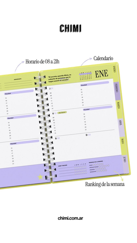 Set Agendas Universitarias Semanales 2027