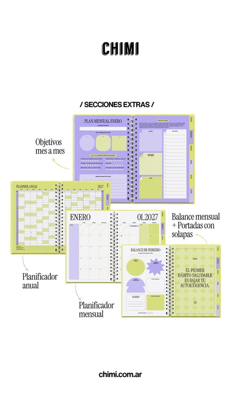 Set Agendas Universitarias Semanales 2027