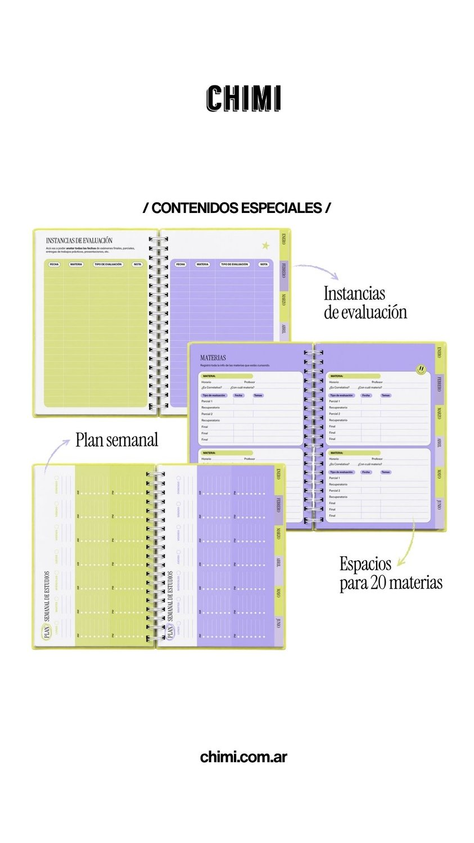 Set Agendas Universitarias Semanales 2027