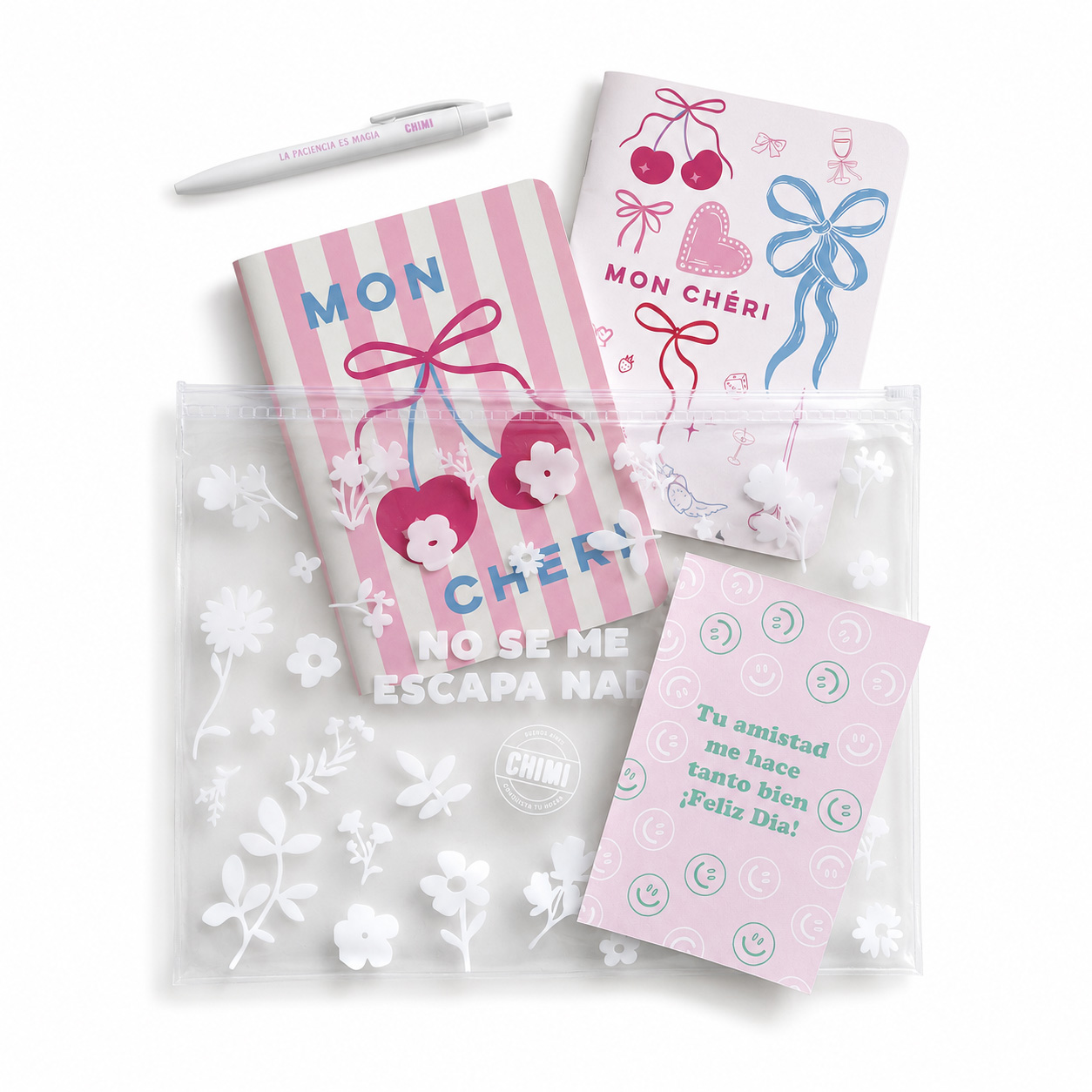 Set de libretas Coquette