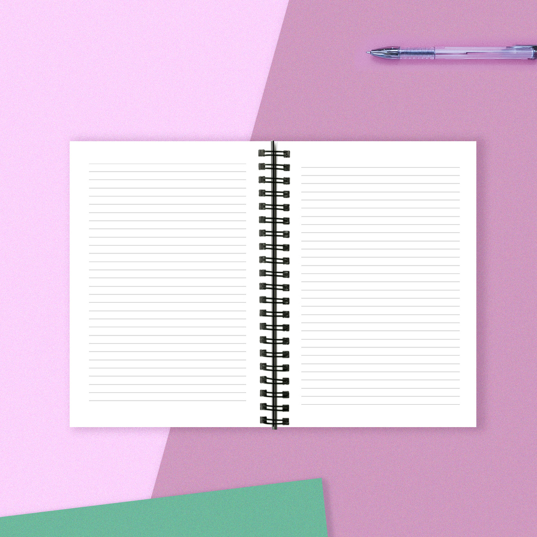Cuaderno a5 Herbario rayado y liso 