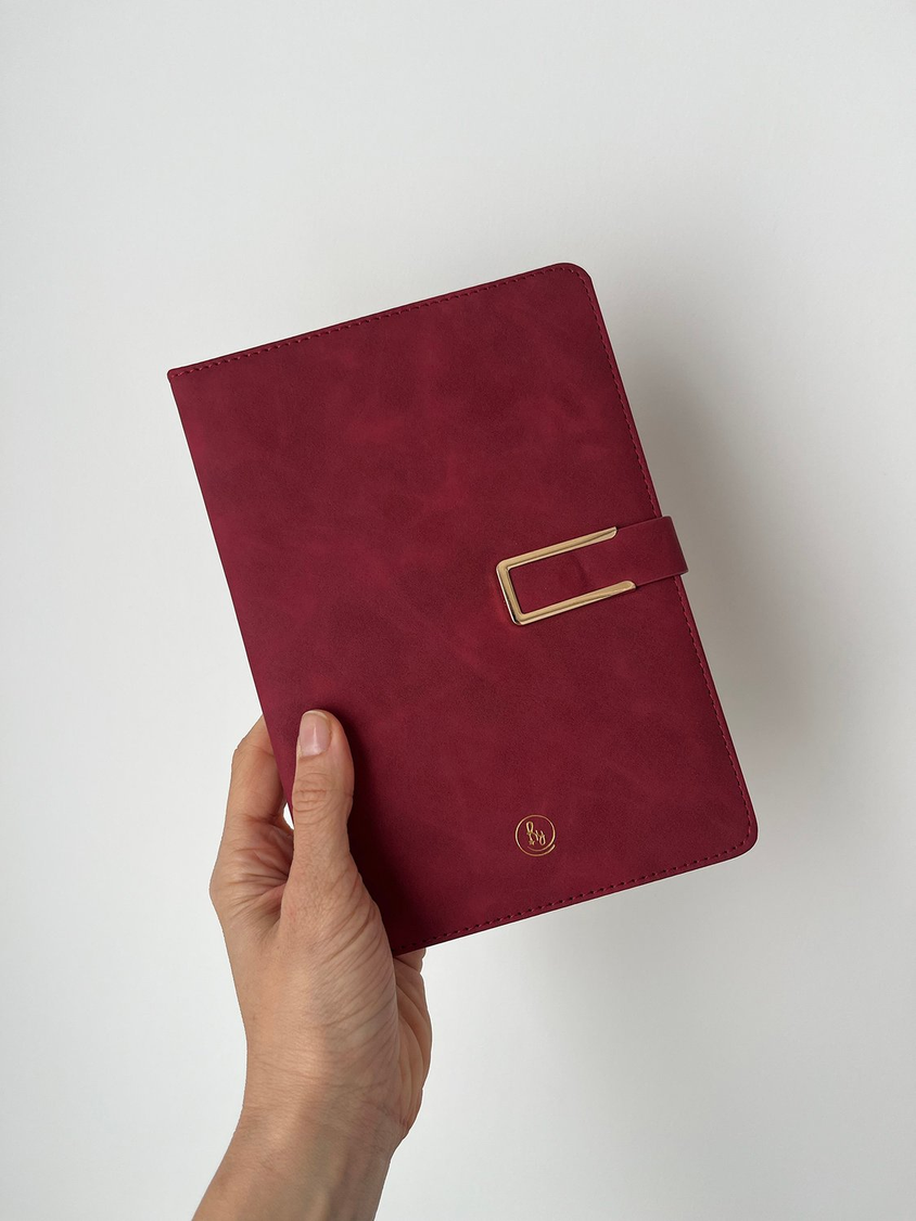 Cuaderno A5 PU Bordo