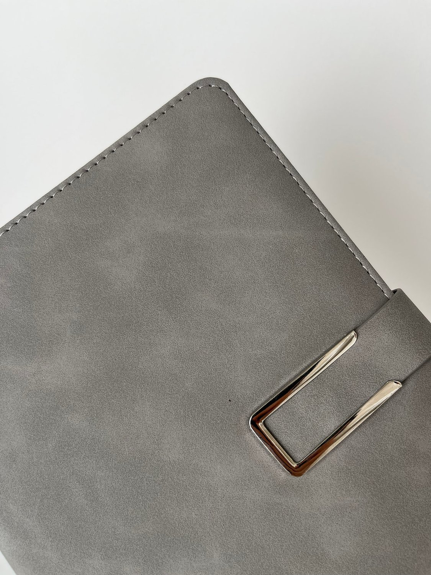 Cuaderno A5 PU Gris