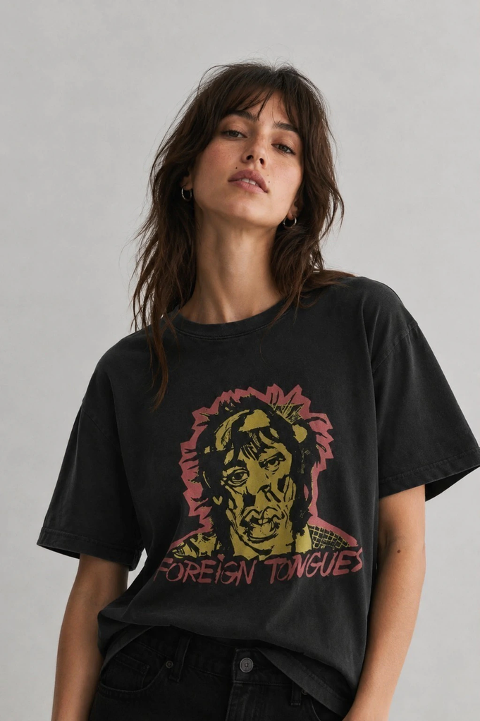 The Rolling Stones Foreign Tongues Oversize Black