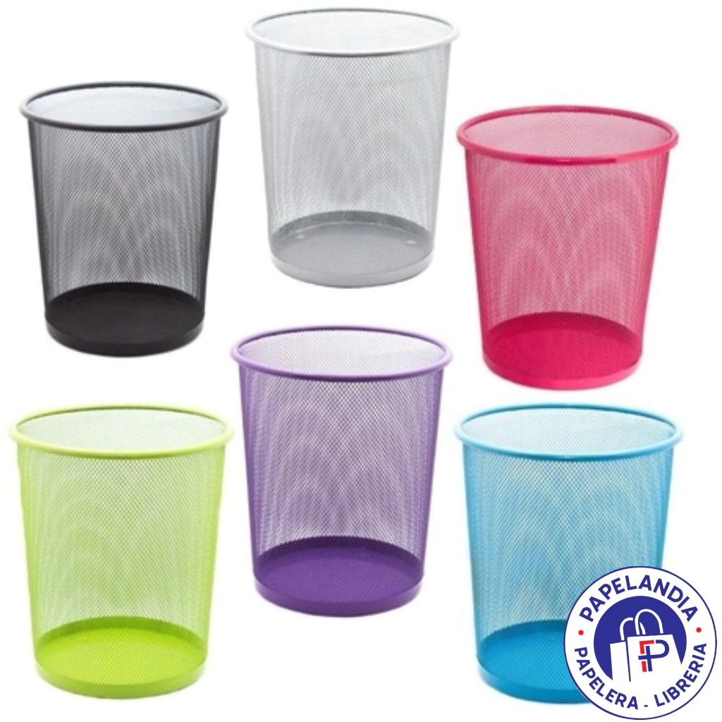 CESTO PAPELERO METALICO 26.5X28CM FUCSIA 990043