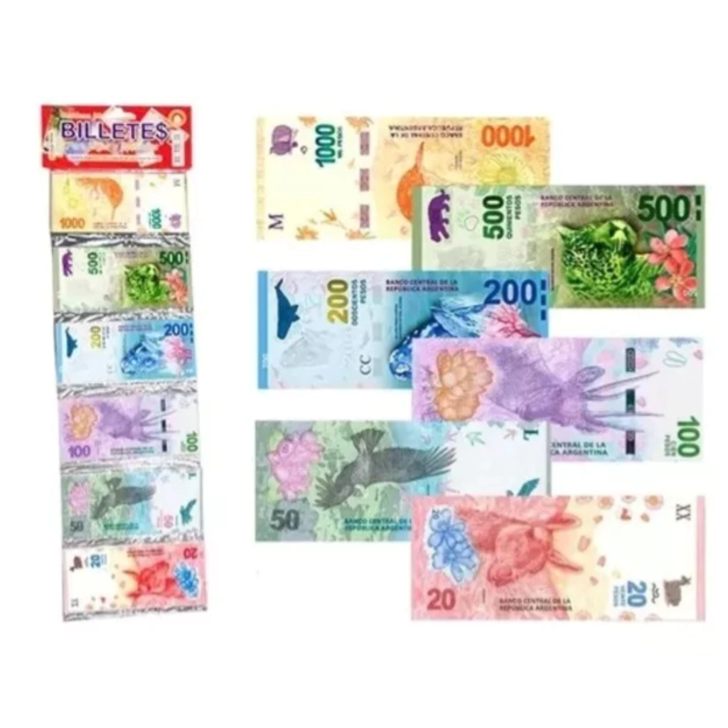 BILLETE DIDACTICO PESOS X 70 UNID 012