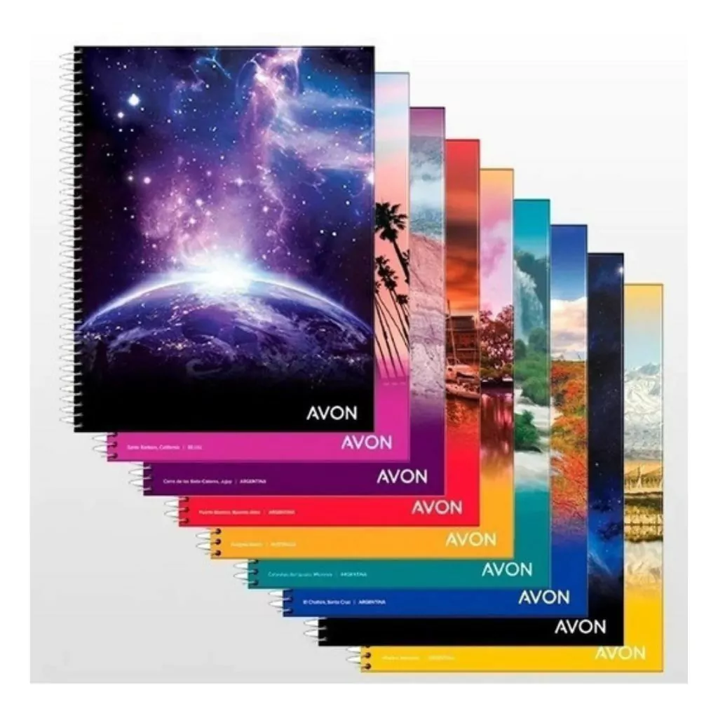 CUADERNO AVON CON ESPIRAL 29.7 Cuadriculado