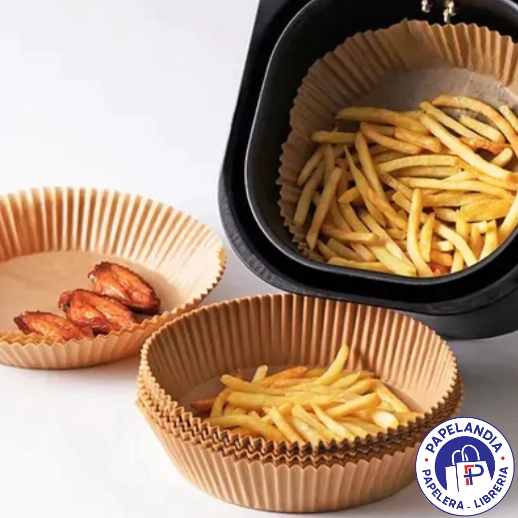 MOLDE PAPEL FREIDORA AIRE REDONDO CHICO 20 CM AIR FRYER X 100 UNID