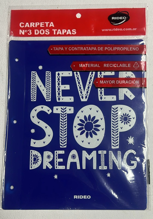 CARPETA RIDEO NRO 3 PP S. LOVELY MODELO 12