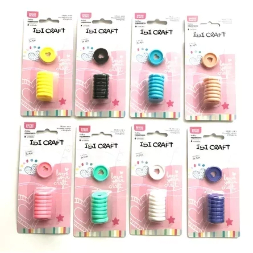 DISCOS DE EXPANSION 24MM CORAZON X 8PCS NEGRO
