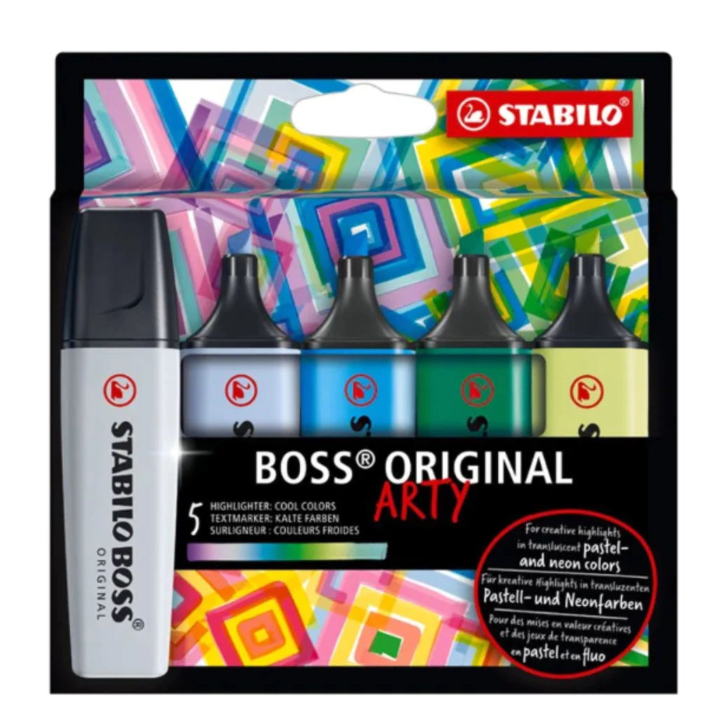 RESALTADOR ARTY ESTUCHE X 5 COL STABILO FRIO 70/5-02-2-20