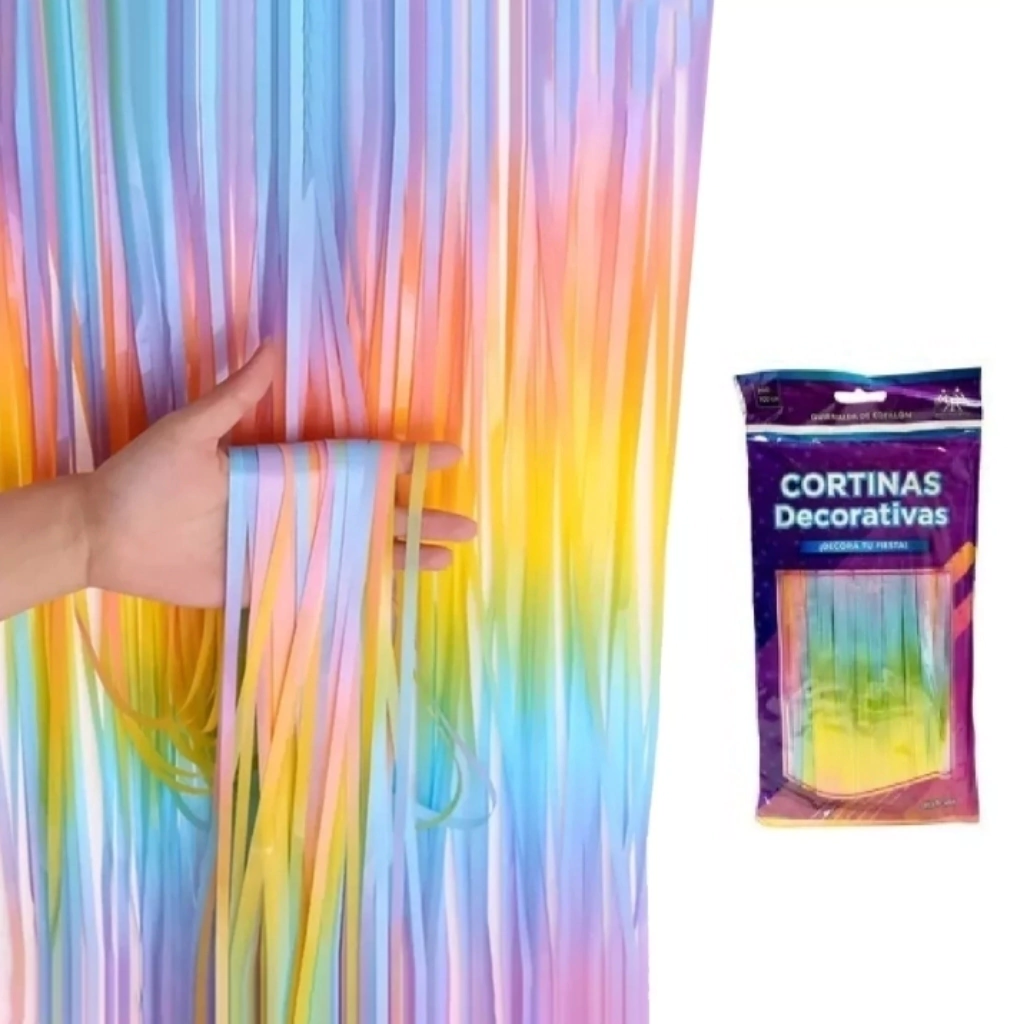 CORTINA 100X200CM ROLANDO RIVAS COLORES VARIOS NEGRO
