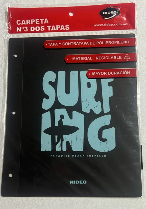 CARPETA RIDEO NRO 3 PP S. ADVENTURE MODELO5