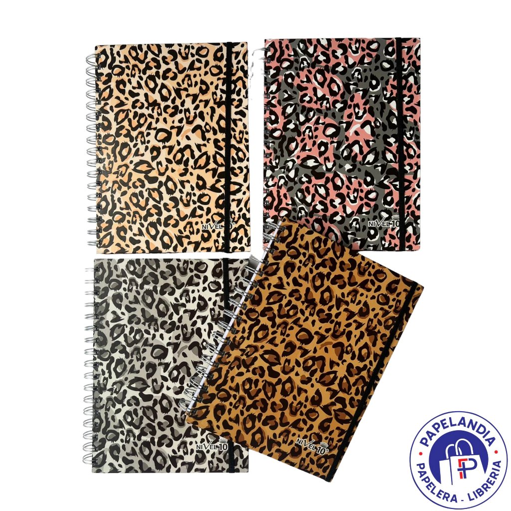 CUADERNO A5 LINEA ANIMAL PRINT 6378 15X21 NIVEL 10 CUADRICULADO 120HJS