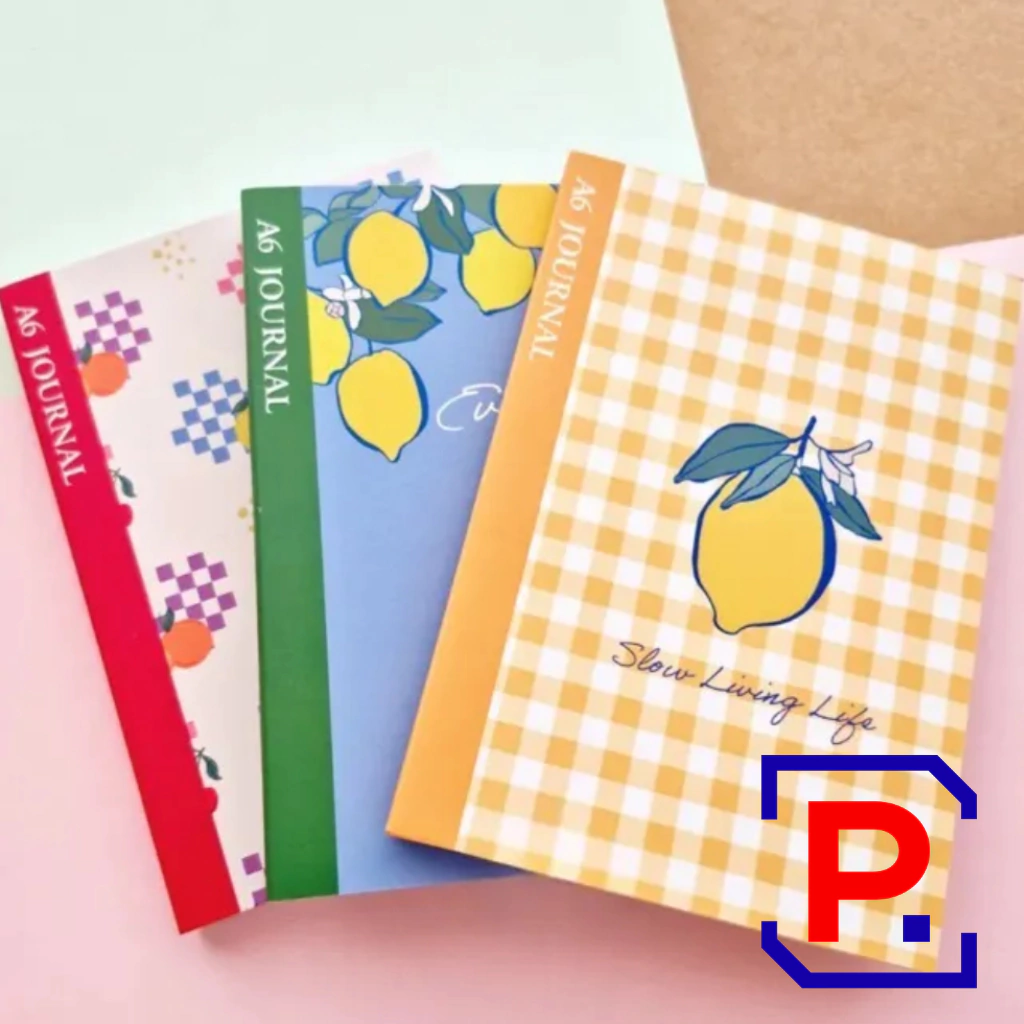 SET 3 CUADERNOS A6 P/JOURNALING CITRIC 115170