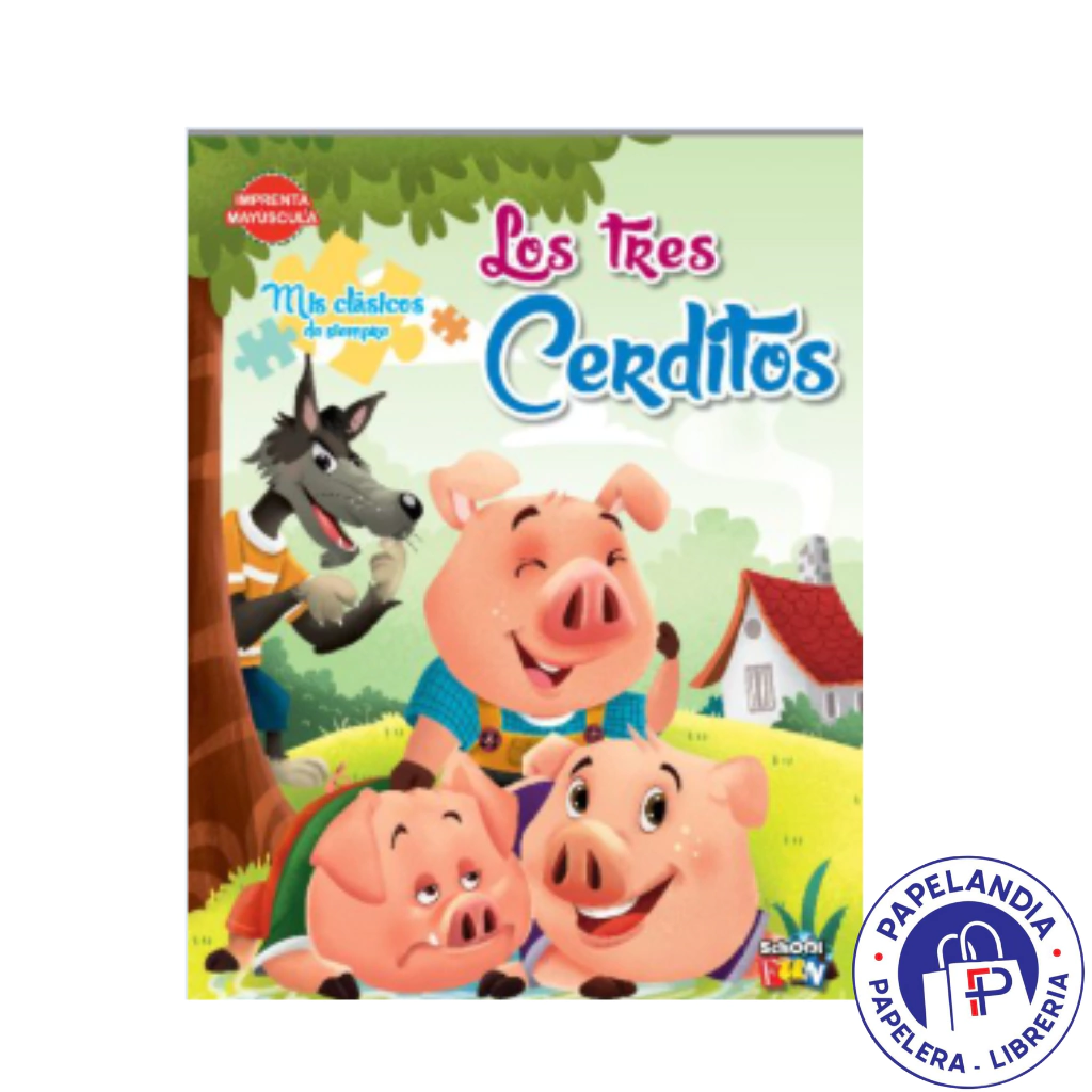 MIS CLASICOS DE SIEMPRE (LIBRO+ 3 ROMPECABEZAS 9 PIEZAS). LOS TRES CERDITOS