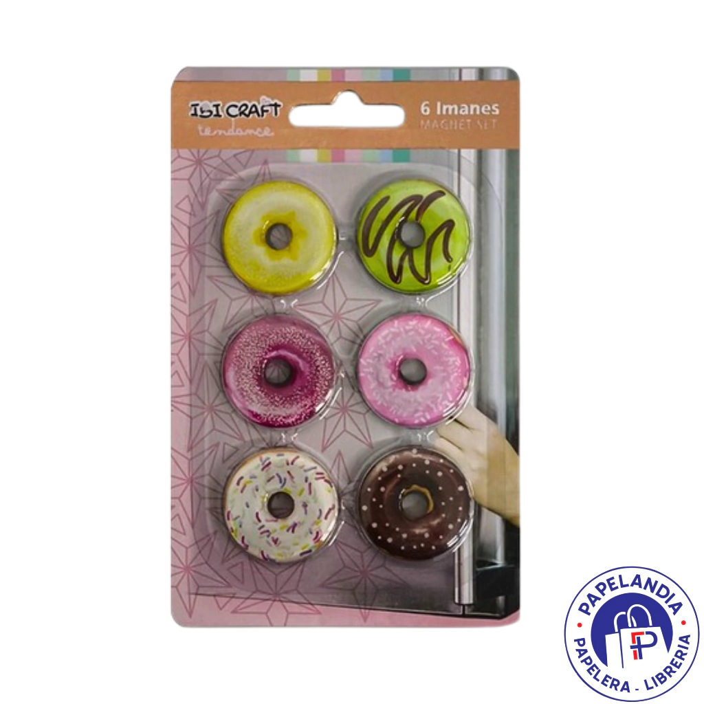 IMANES REDONDOS IBICRAFT 25MM 6 PCS DONAS 658091