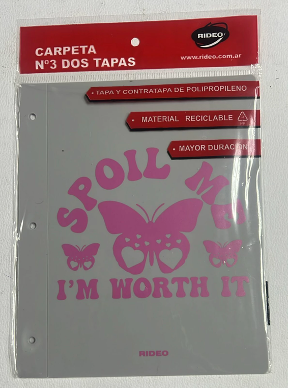 CARPETA RIDEO NRO 3 PP S. LOVELY MODELO 3