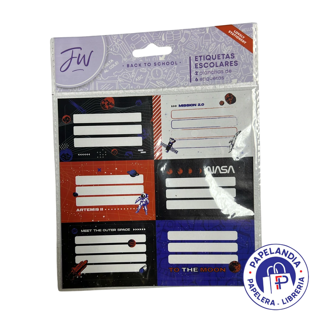 ETIQUETA FW ESCOLAR X2 NASA MOON 999741