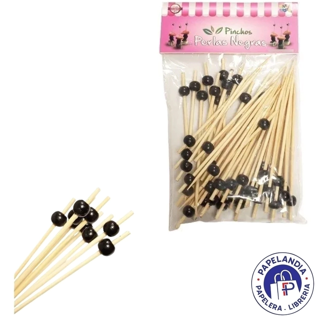 PINCHE PERLA NEGRA 12CM - BOLSA X 50 UN PC020