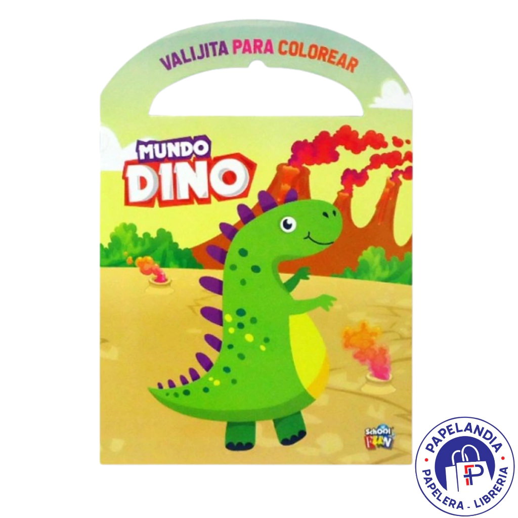 VALIJITA PARA COLOREAR MUNDO DINO LIST-403