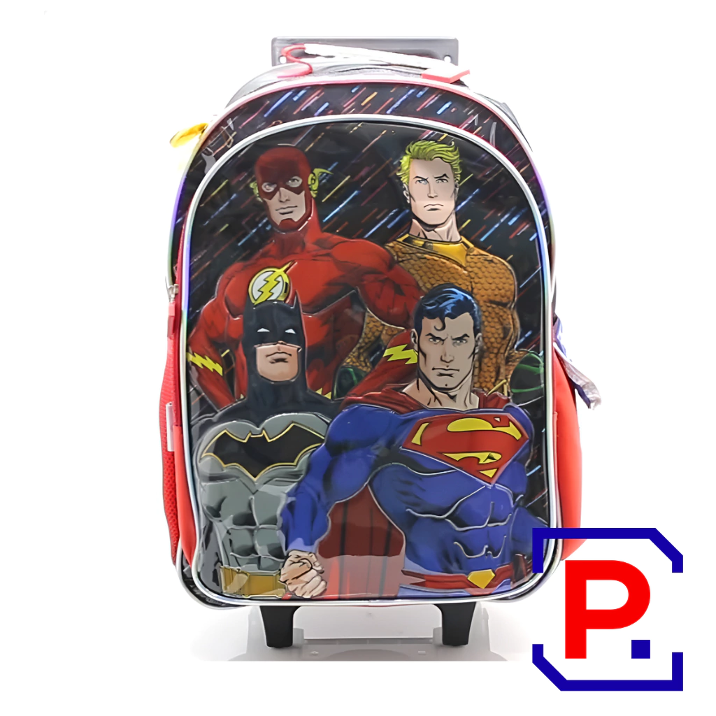 MOCHILA LIGA DE LA JUSTICIA 18" CARRO LJ391