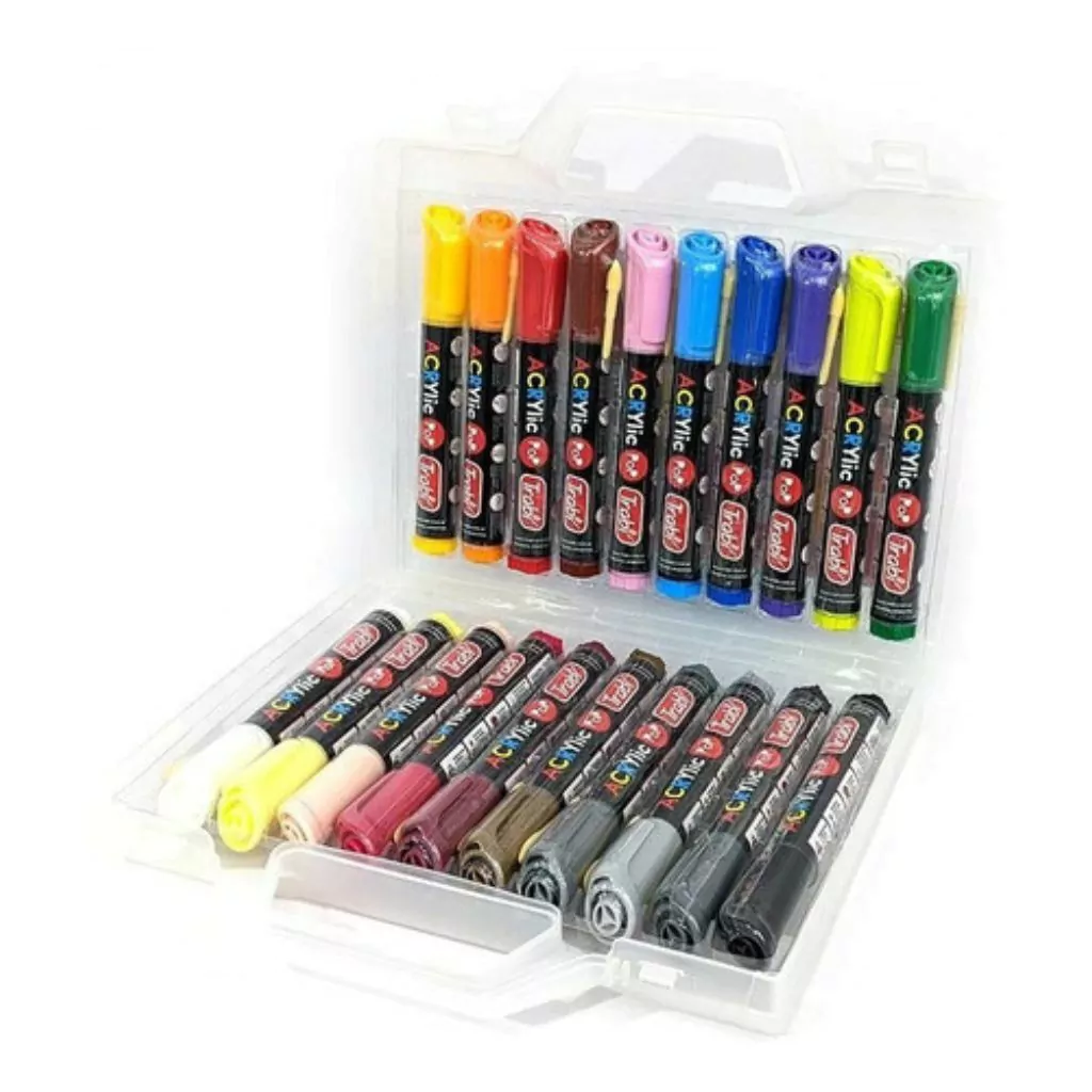 MARCADORES ACRYLIC POP 2-4 VALIJA X20 SURTIDA