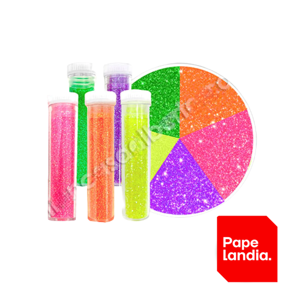 GIBRE EN TUBITOS FLUO SURTIDO X5 ART.0103-100 CREATIVA