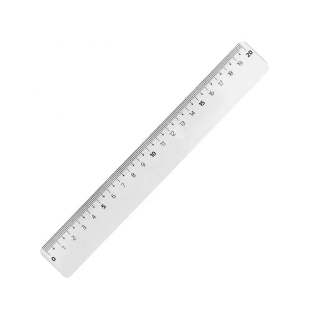 REGLA ESCOLAR CRISTAL 20CM. DOBLE ESCALA 770050 DISCONT