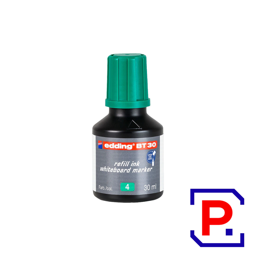 TINTA MARCADOR DE PIZARRA BLANCA EDDING VERDE 30 ML E-BT30