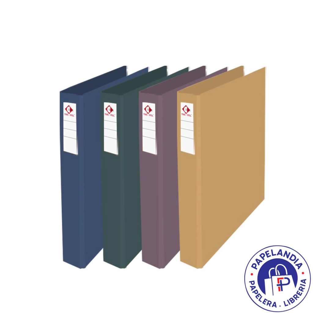 CARPETA ESCOLAR 3 AN X 40 MM FORRADA METALIZADA THE PEL 5160 AZUL 265255