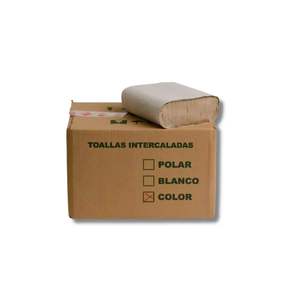 TOALLA 4 PANEL BEIGE ECO X CAJA