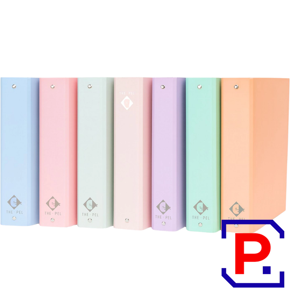 CARPETA ESCOLAR 3X40 MM FORRADA PASTEL THE PEL 5155 ROSA PASTEL