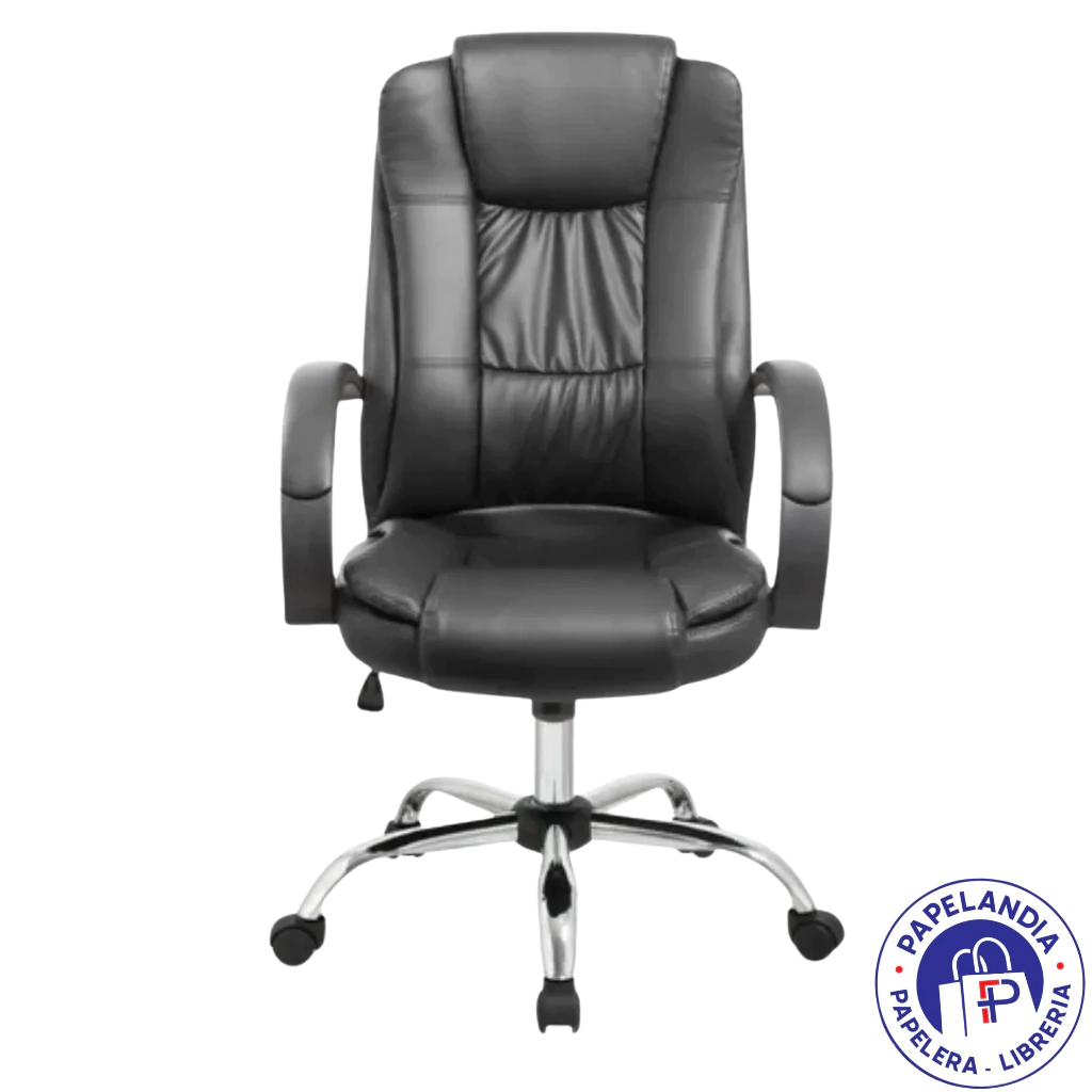 SILLON GERENCIAL PREMIUM RESPALDO ALTO ECOCUERO NEGRO CHAIROFFICE-TF201