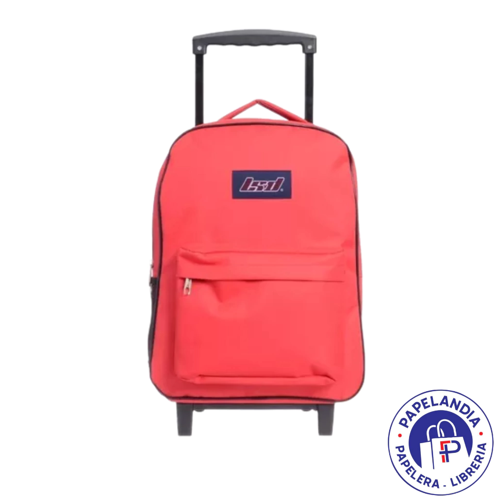 MOCHILA CON CARRO LSYD LISA 17" 94.1200 ROJO