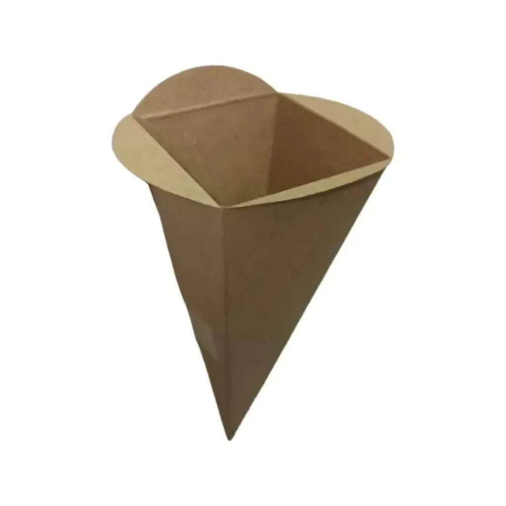 CONO P/FRITA MARRON X100 M/M CORRUGADO