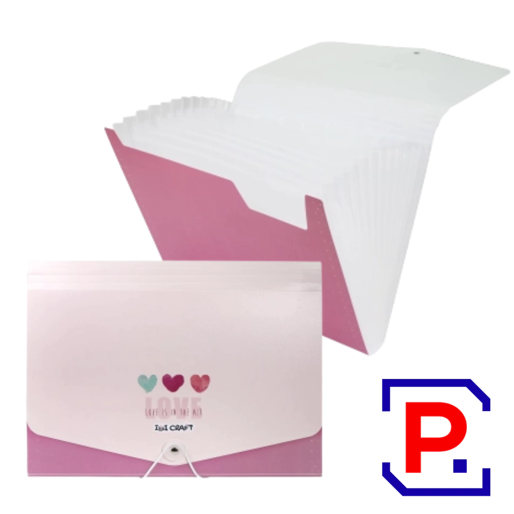 CLASIFICADOR FUELLE IBICRAFT A4 HEARTS 076574