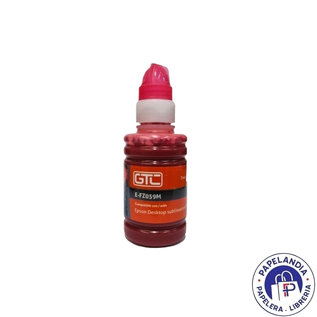 TINTA SUBLIMACION ALTERNATIVA P/EPSON MAGENTA 100ML E-FZ059M GTC